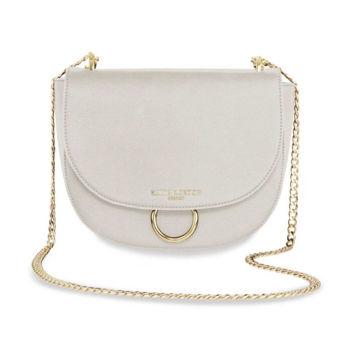 Katie Loxton Lucia Saddle Bag | Taupe Grey-9
